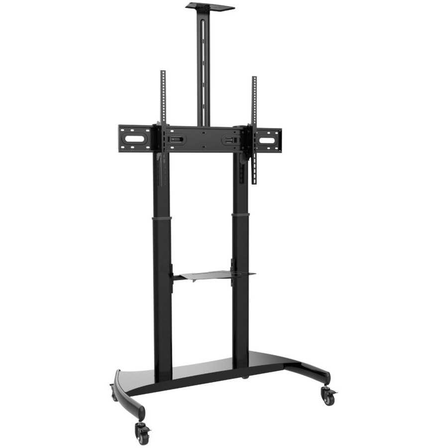 Stendë mobile për TV Serioux TV610TW, 60"-100", rafte, e zezë