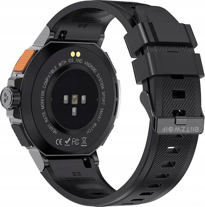 Smartwatch BlitzWolf BW-AT5, monitorim aktiviteti, njoftime smartphone, i zi