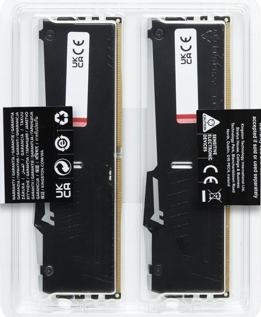 Memorie Kingston Fury Beast RGB, DDR5, 32 GB, 5600 MHz, CL36, KF556C36BBEAK2-32