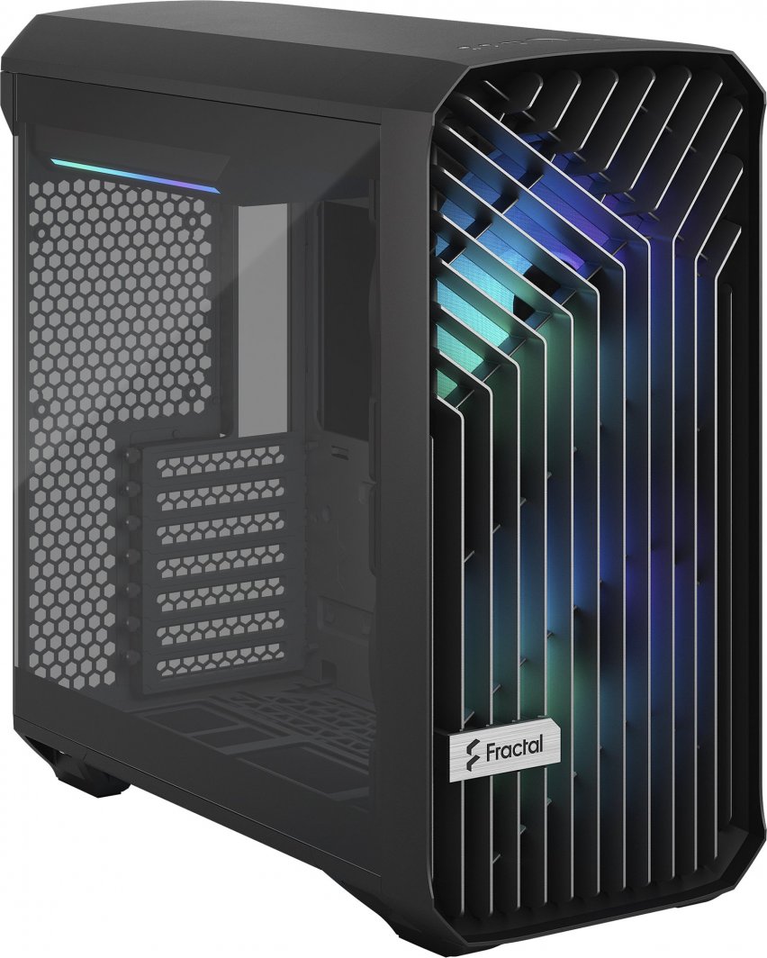 Куќиште за компјутер Fractal Design Torrent Compact RGB, Црна TG Light Tint, Midi Tower