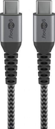 Kabllo USB Goobay USB C në USB C, 1 m, gri