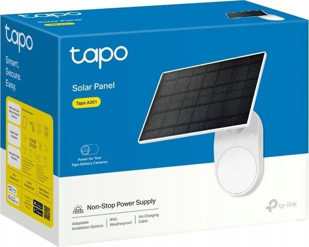 Panel diellor TP-Link Tapo A201, 5.2V 2.5W, Type C, i zi