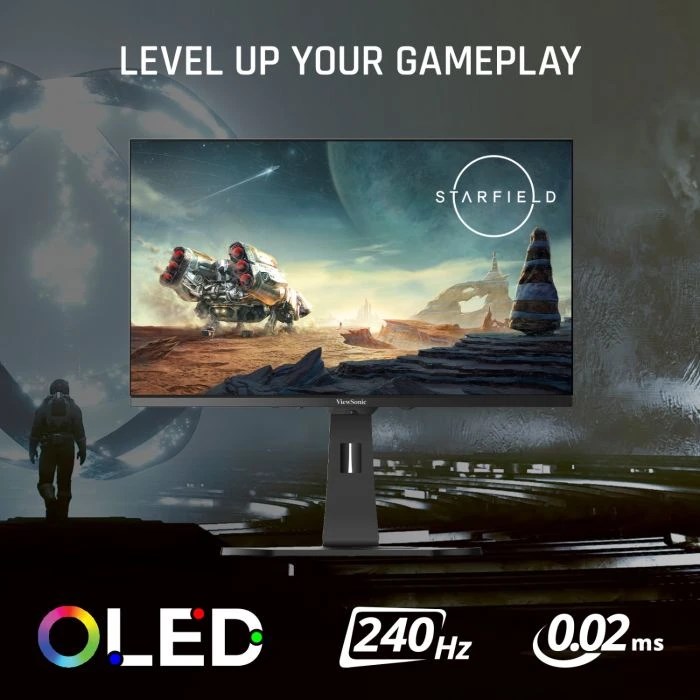 Monitor ViewSonic XG272-2K-OLED, 27”, QHD, 240Hz, i bardhë