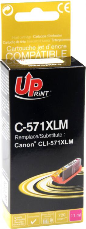 Ngjyrë për printer UPrint C-571XLM / CLI571M XL, magenta 