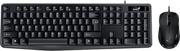 Set tastierë dhe maus Genius KM-170 Copilot, USB, 1200 DPI, i zi