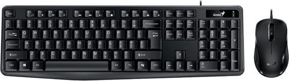 Set tastierë dhe maus Genius KM-170 Copilot, USB, 1200 DPI, i zi
