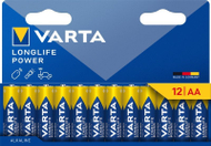 Bateri alkaline Varta Longlife Power AA, 1.5V, paketim 12 copë