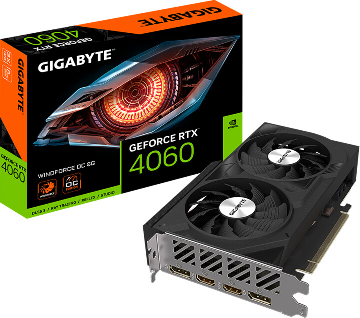 [OUTLET] Kartelë grafike GIGABYTE GeForce RTX 4060 WINDFORCE OC 8G, 8GB GDDR6	