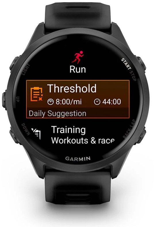 Orë sportive Garmin Forerunner 570, GPS, ekran AMOLED, e zezë