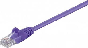 Kabllo rrjeti Wentronic Goobay 95563, RJ45 në RJ45, 1.5m, CAT 5e, UTP, vjollcë