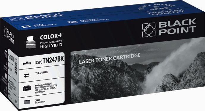 Toneri Black Point BLBTN247BKBW, zëvendësues për Brother TN-247BK, i zi