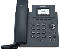 Telefon IP Yealink SIP-T30, ekran 132x64 LCD, 1 linjë VoIP, i zi