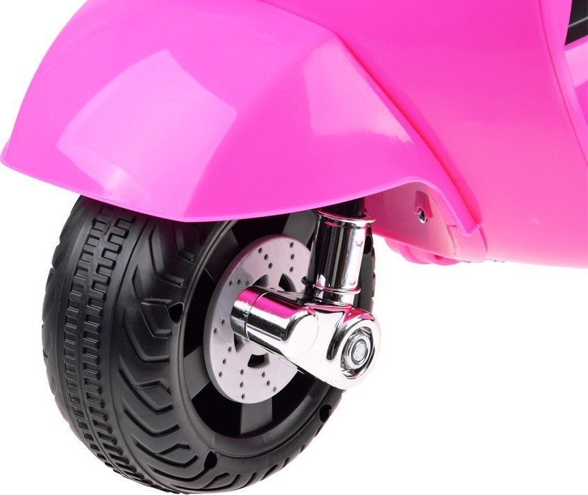 Skuter elektrik për fëmijë Vespa PA0238, bateri, rrota ndihmëse, rozë