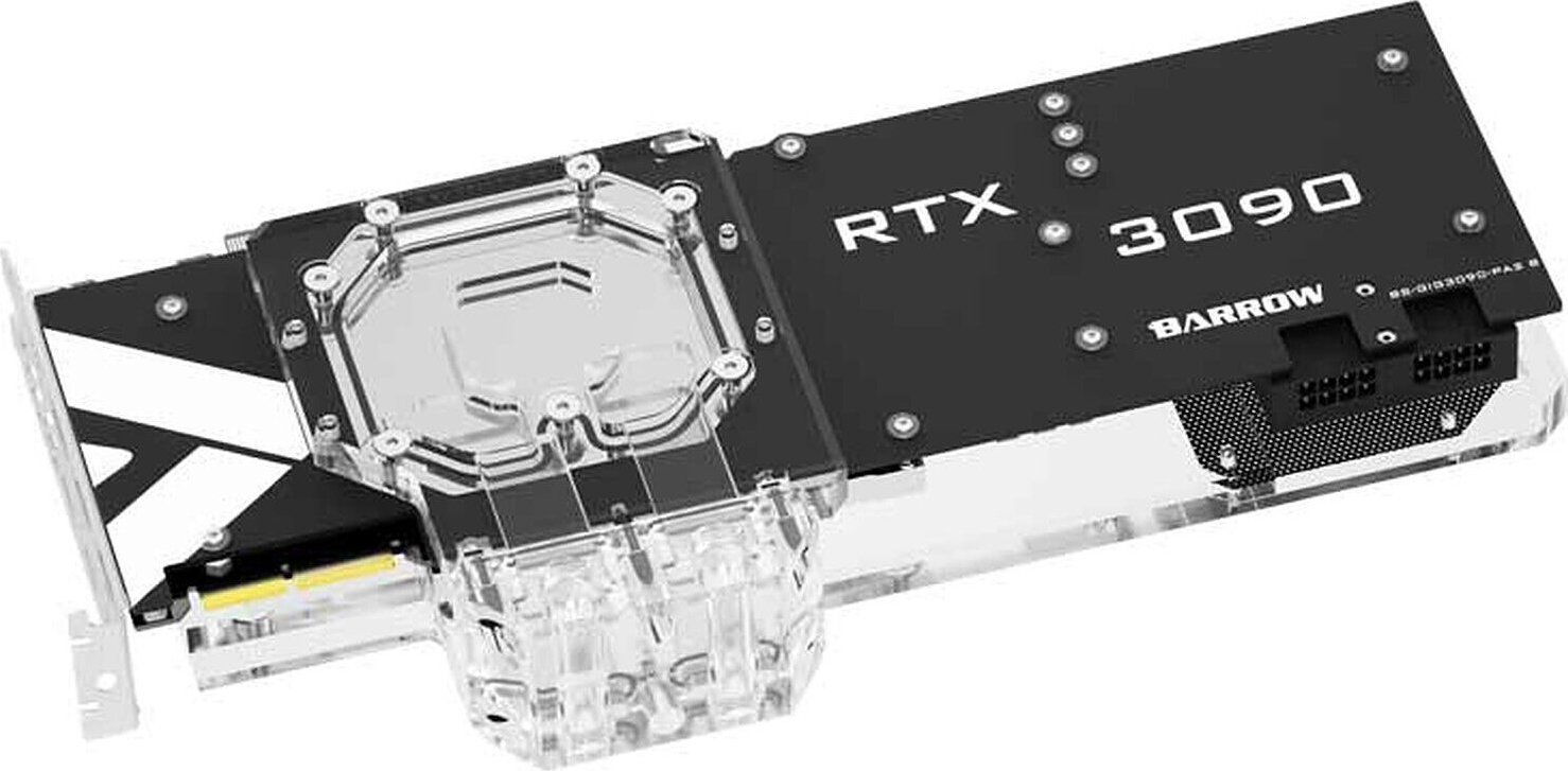 Pllakë ftohëse aktive BarrowCH RTX 3080 3090 Gaming OC, RGB, akrilik transparent