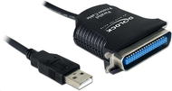 Kabllo adapter printeri Delock 82001, USB 1.1 në paralel, 0.8 m
