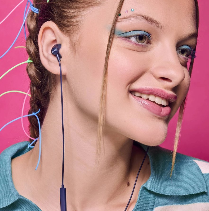 Kufje in ear Energy Sistem, mikrofon, kabllo 120 cm, blu