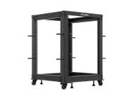 Raft i hapur serverik Lanberg Open Rack 19, 15U, 600x600-1100, i zi