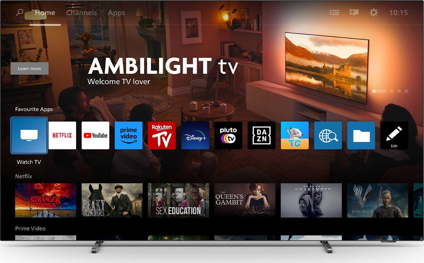 Televizor Philips 55OLED769, 55", UHD Smart Ambilight, satin chrome