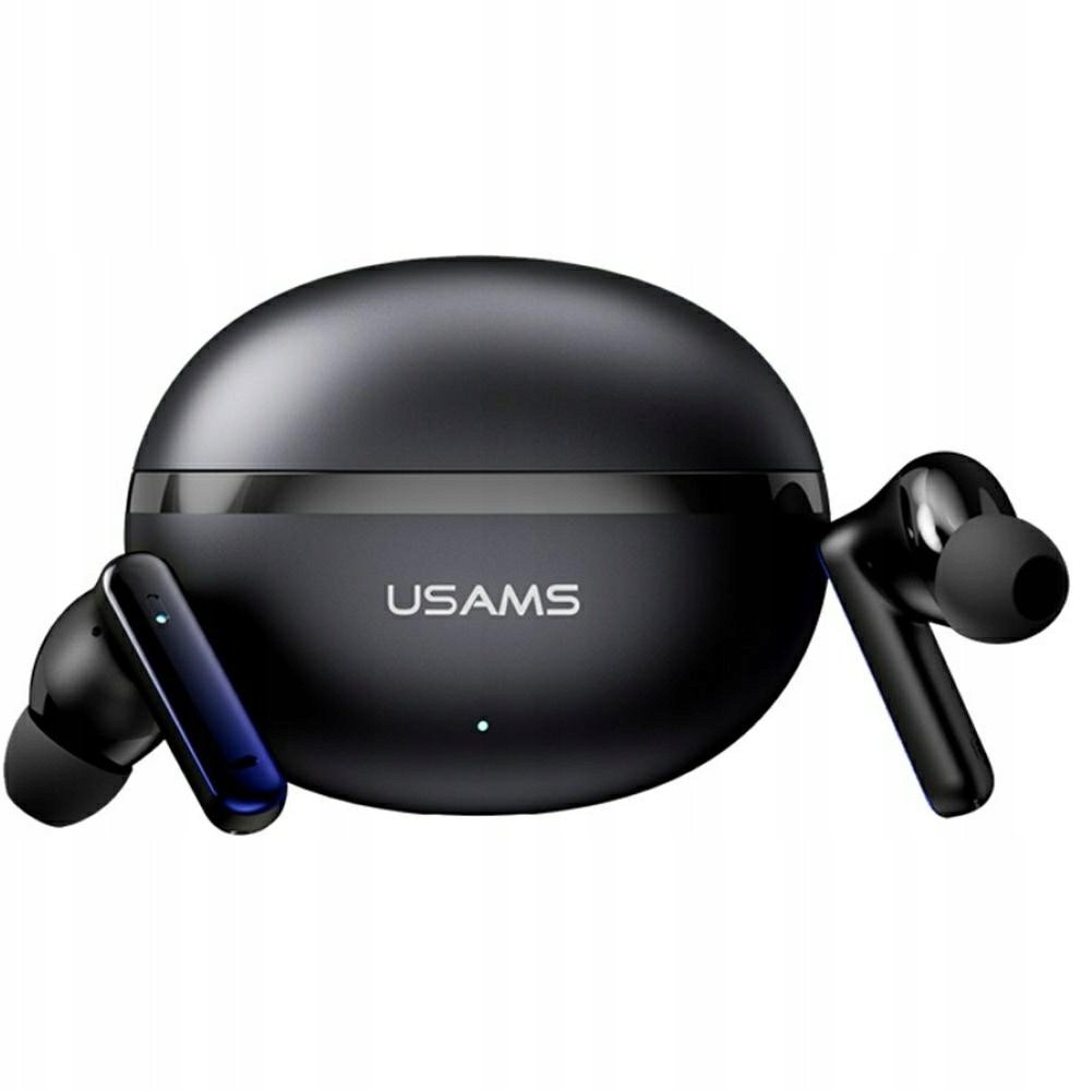 Kufje Bluetooth Usams Echo E02 TWS, ANC ENC, pa tela, të zeza