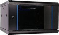 Kabinet muri për rrjet ExtraLink EX.7225, 19", 6U, i zi
