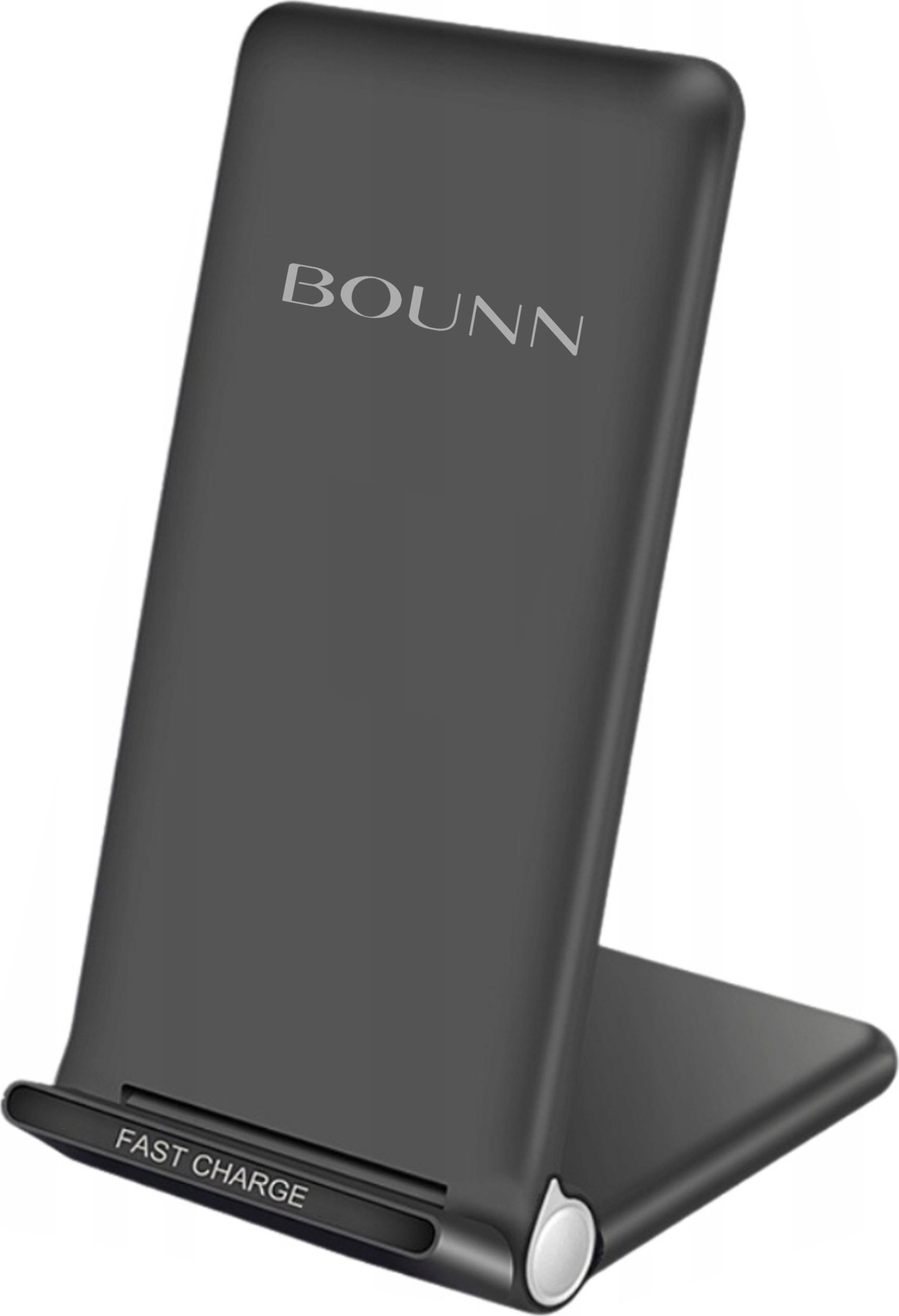 Безжичен полнач Bounn Wireless Charger 20W, Quick Charge 3.0, црн