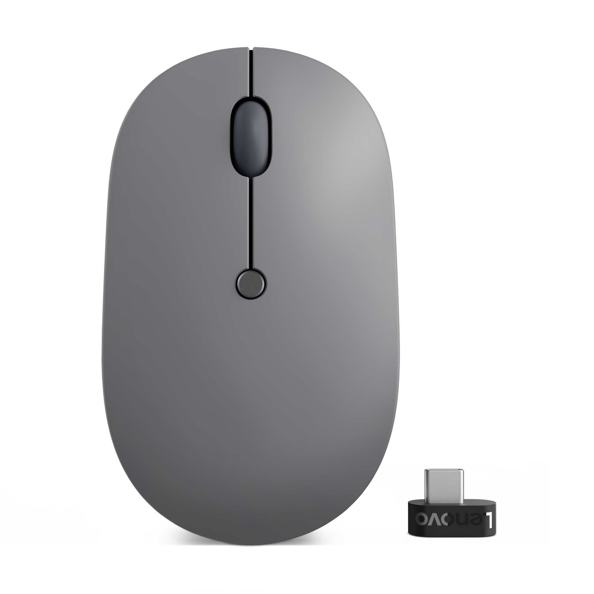 Maus Lenovo Go, USB-C, i hirtë