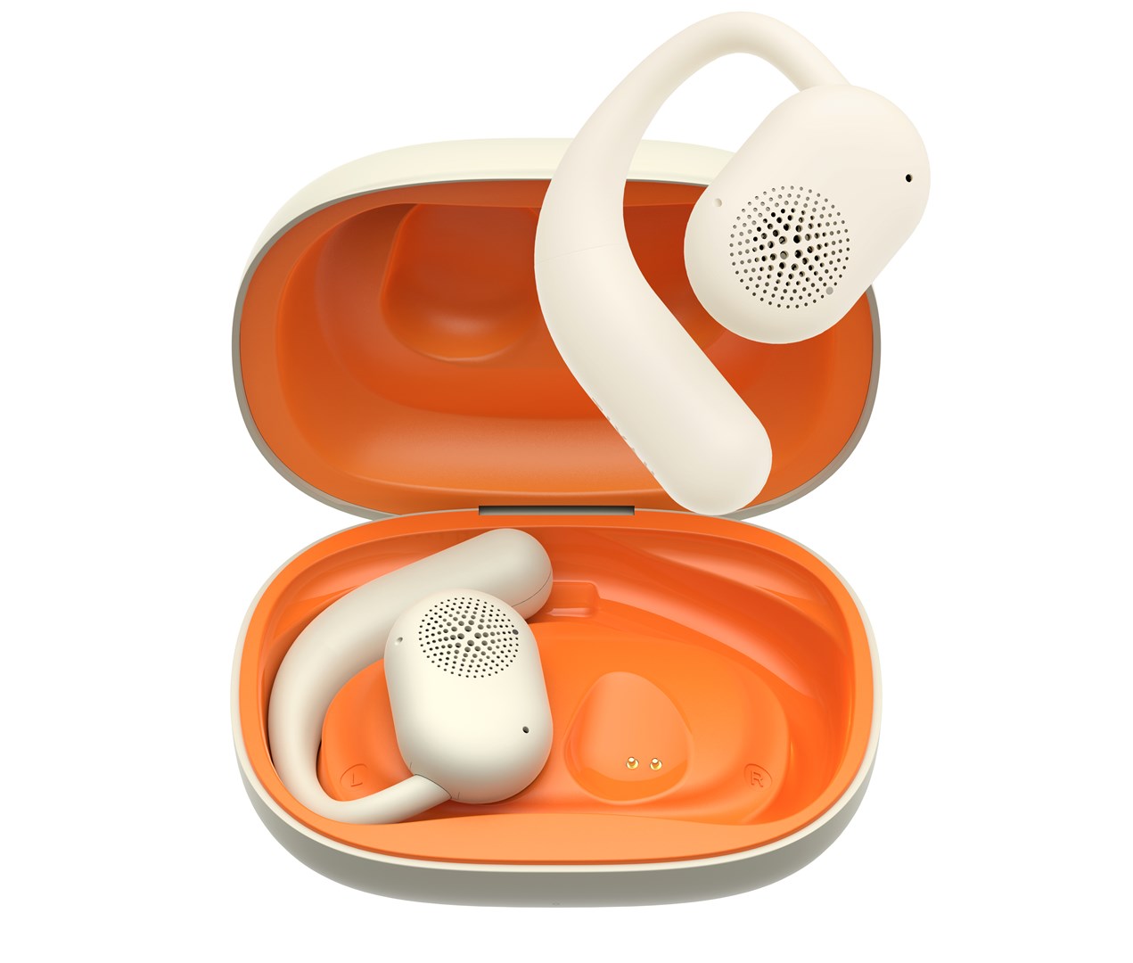 Kufje pa tela Havit OWS914 TWS, Bluetooth 5.3, 21 orë bateri, bezhë