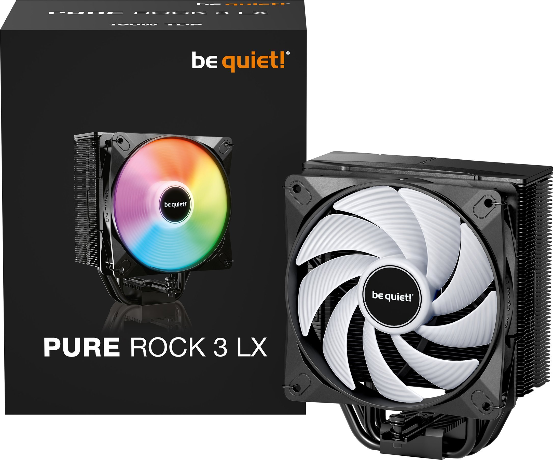 Ftohës CPU Be Quiet Pure Rock 3 LX, 120mm, RGB, i zi