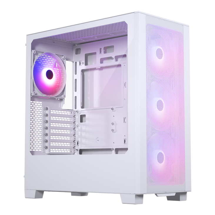 Kasë Phanteks XT Pro Ultra Tempered Glass Windows, D-RGB, e bardhë