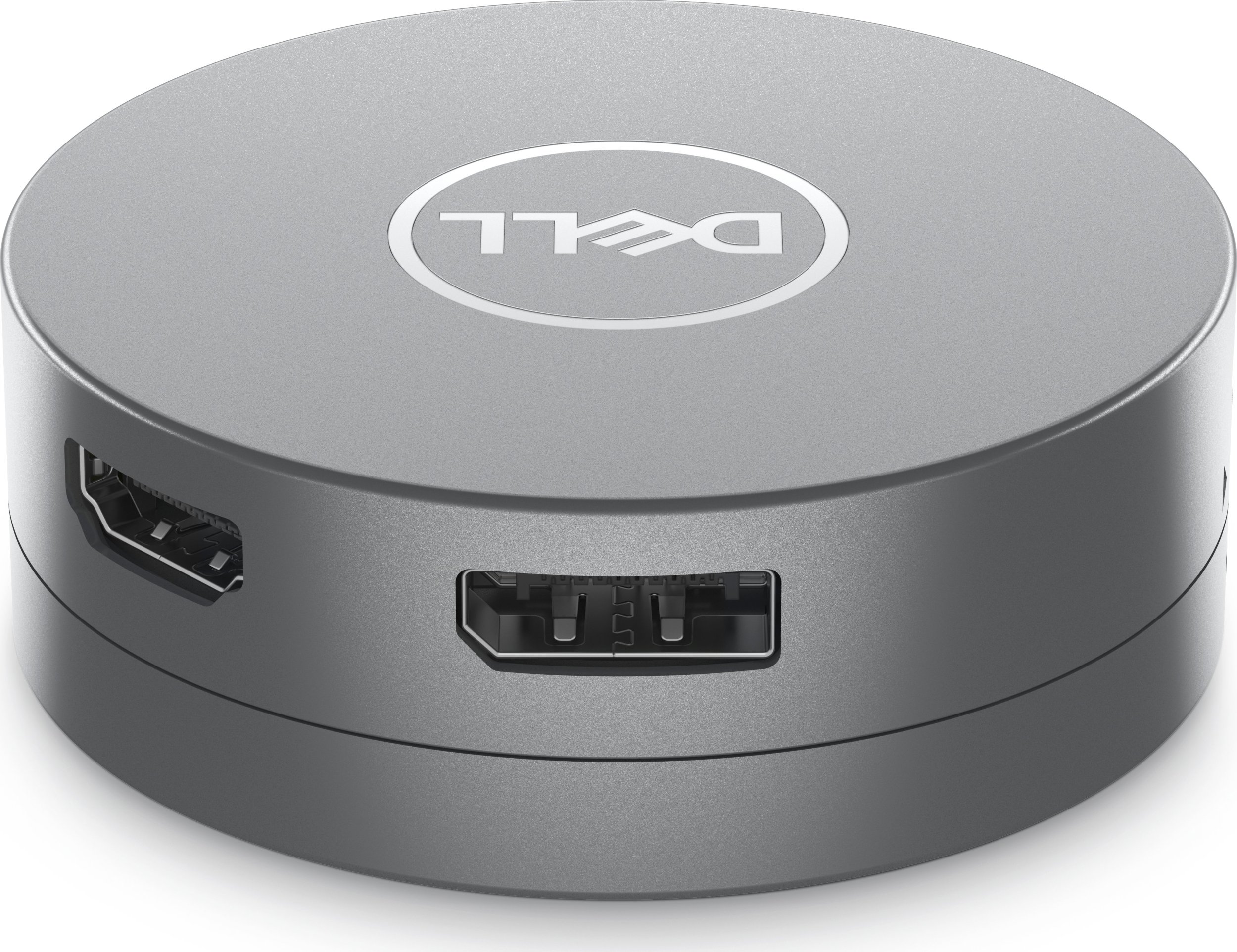 Adaptori Dell 6 në 1, USB 3.2 Gen 2, DisplayPort HDMI RJ-45, 90W, gri