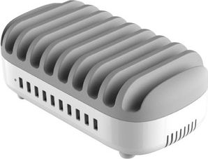 Stacion karikimi Compulocks Charger 10x USB A, 2.4A, i bardhë