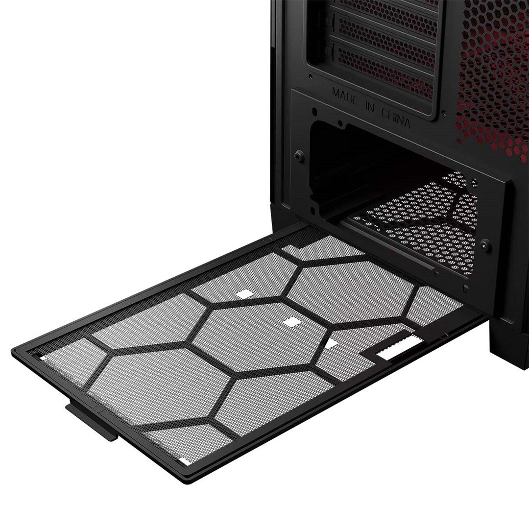 Kuti kompjuteri Modecom Volcano Expanse T Apex ARGB, Midi Tower, xham i temperuar, e zezë