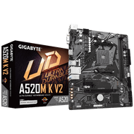 Pllakë Amë Gigabyte A520M K V2 – AMD AM4, DDR4, M.2 NVMe
