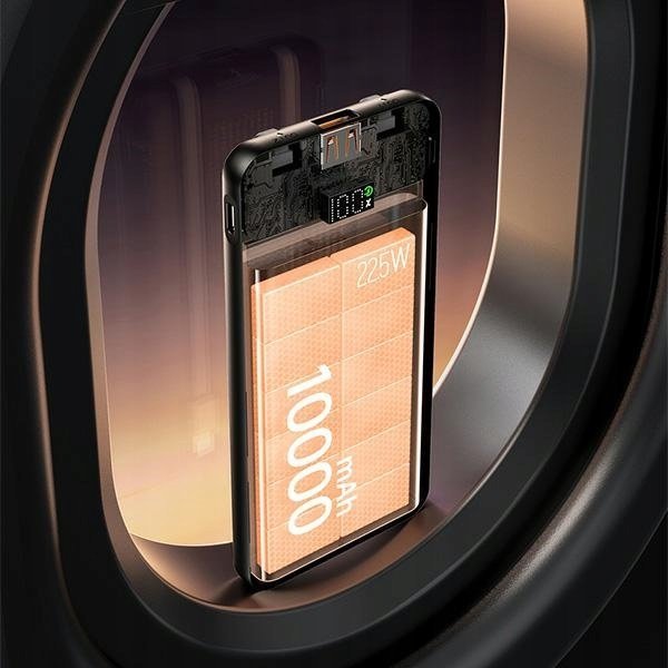 Powerbank Awei P76K, 10000mAh, 22.5W, ekran digjital LED, i zi