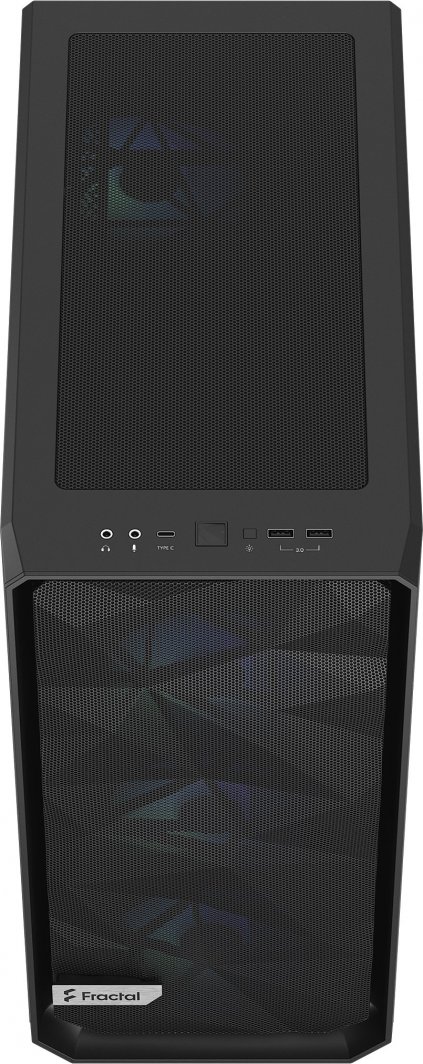 Kasë Fractal Design Meshify 2 Compact RGB, e zezë, Midi Tower
