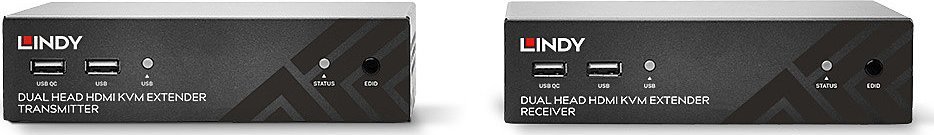 Adapter HDMI USB RS232 Lindy Extender Cat6, deri 100m