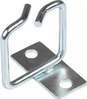 Mbajtëse kabllosh rack Alcasa GC-N0104, 40mm, metal, argjendtë