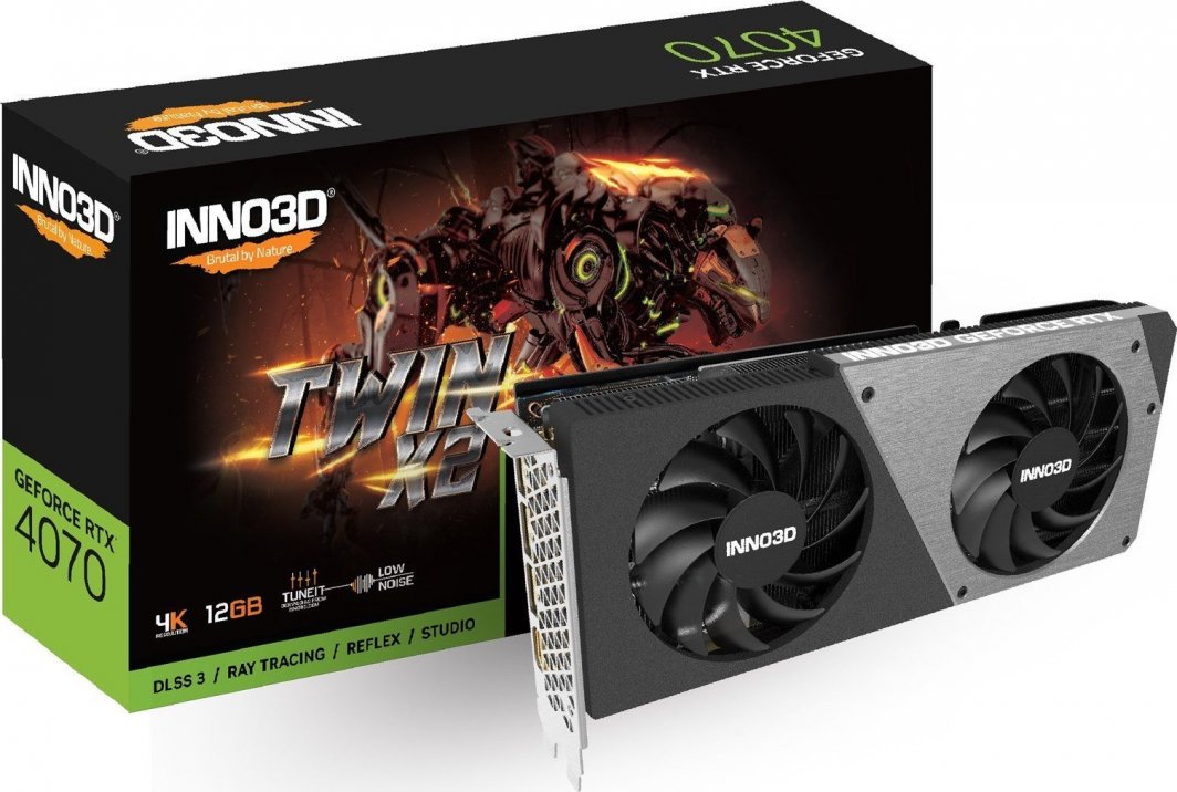 Kartelë grafike Inno3D GeForce RTX 4070 Twin X2 12GB GDDR6X