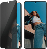 Заштитно стакло CARE by PanzerGlass за Samsung Galaxy S25 Edge, Ultra Wide Fit, Privacy, проѕирно