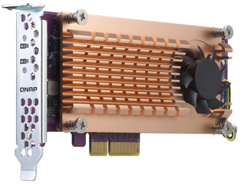 Kartelë zgjeruese e dyfishtë QNAP QM2-2P-244A për SSD M.2 22110/2280 PCIe