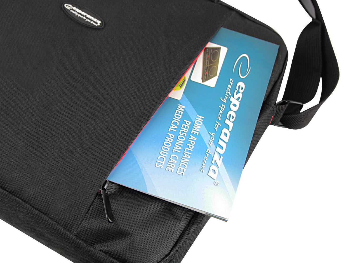 Çantë dore për laptop Esperanza ET192, 15.6", e zezë