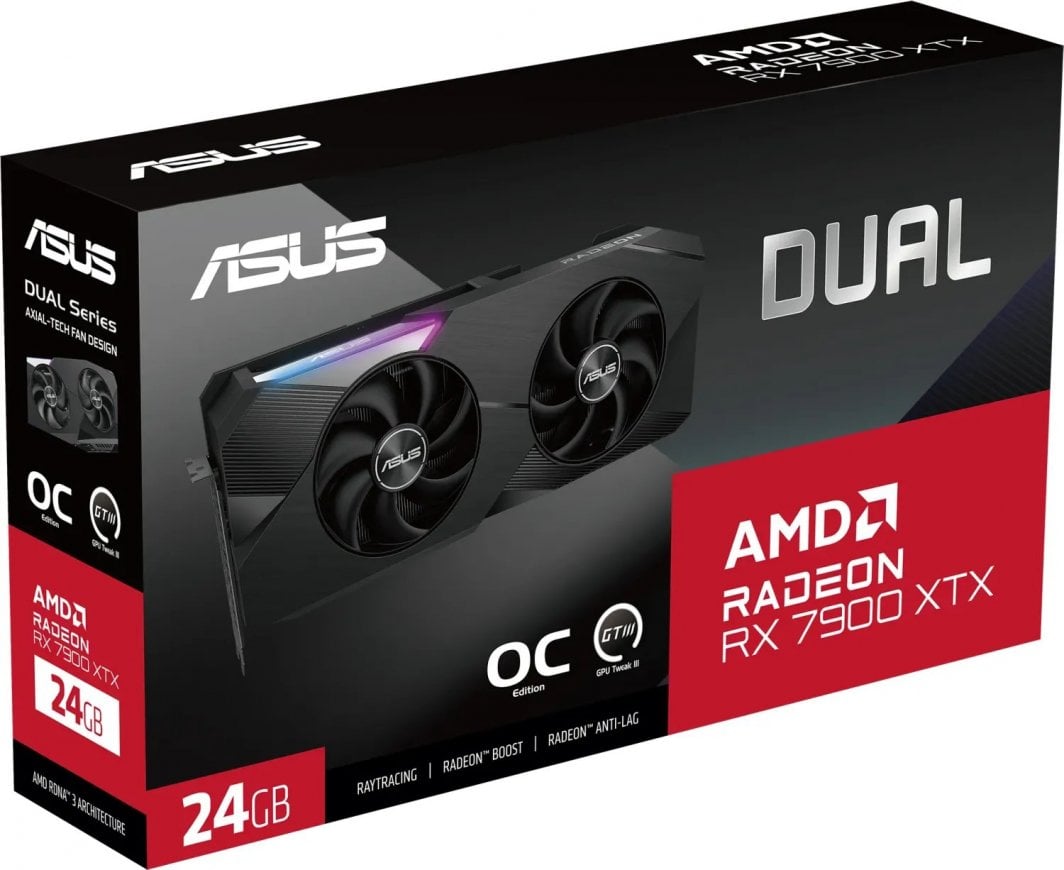 Kartelë grafike Asus Dual Radeon RX 7900 XTX OC 24GB GDDR6