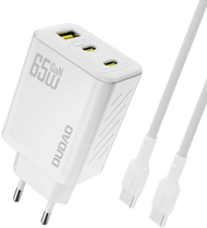 Karikues USB Dudao A29CEU, 65W GaN, 2x USB C 1x USB A, i bardhë