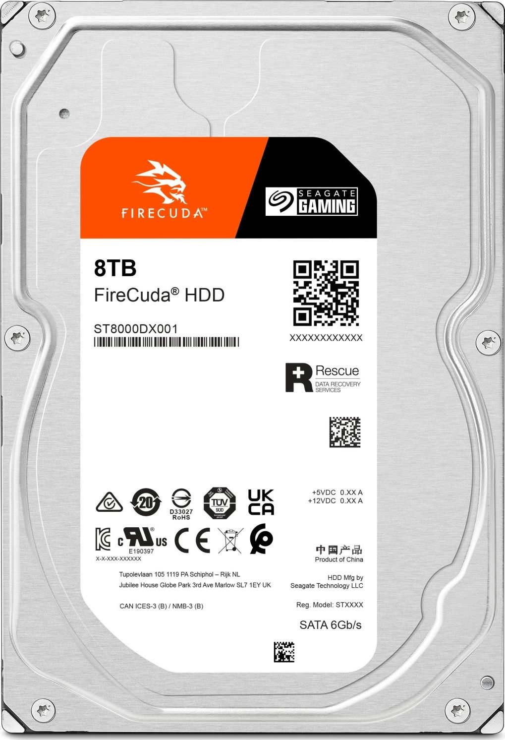 Hard disk Seagate FireCuda ST8000DXA01, 8TB, 3.5", 7200RPM
