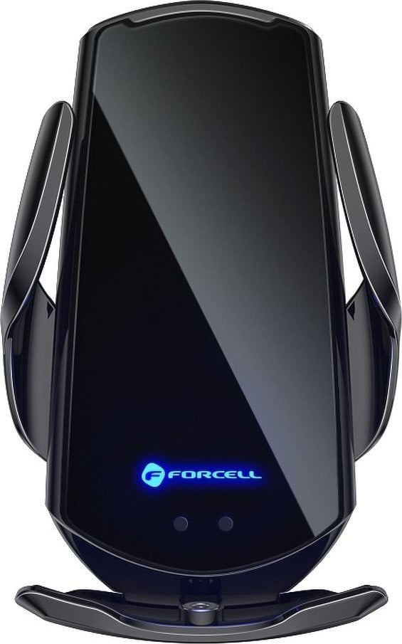 Mbajtës telefoni për veturë ForCell HS1, karikim wireless Qi 15W, sensor automatik, i zi