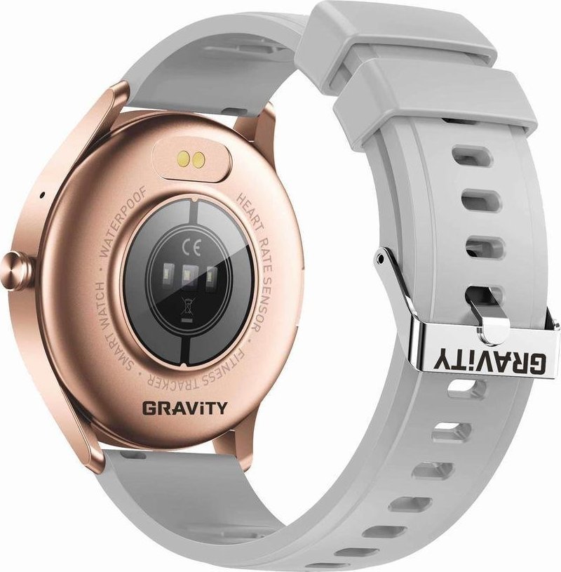 Orë inteligjente GRAVITY GT2 5, ekran 1.28", Bluetooth, rozë gold gri