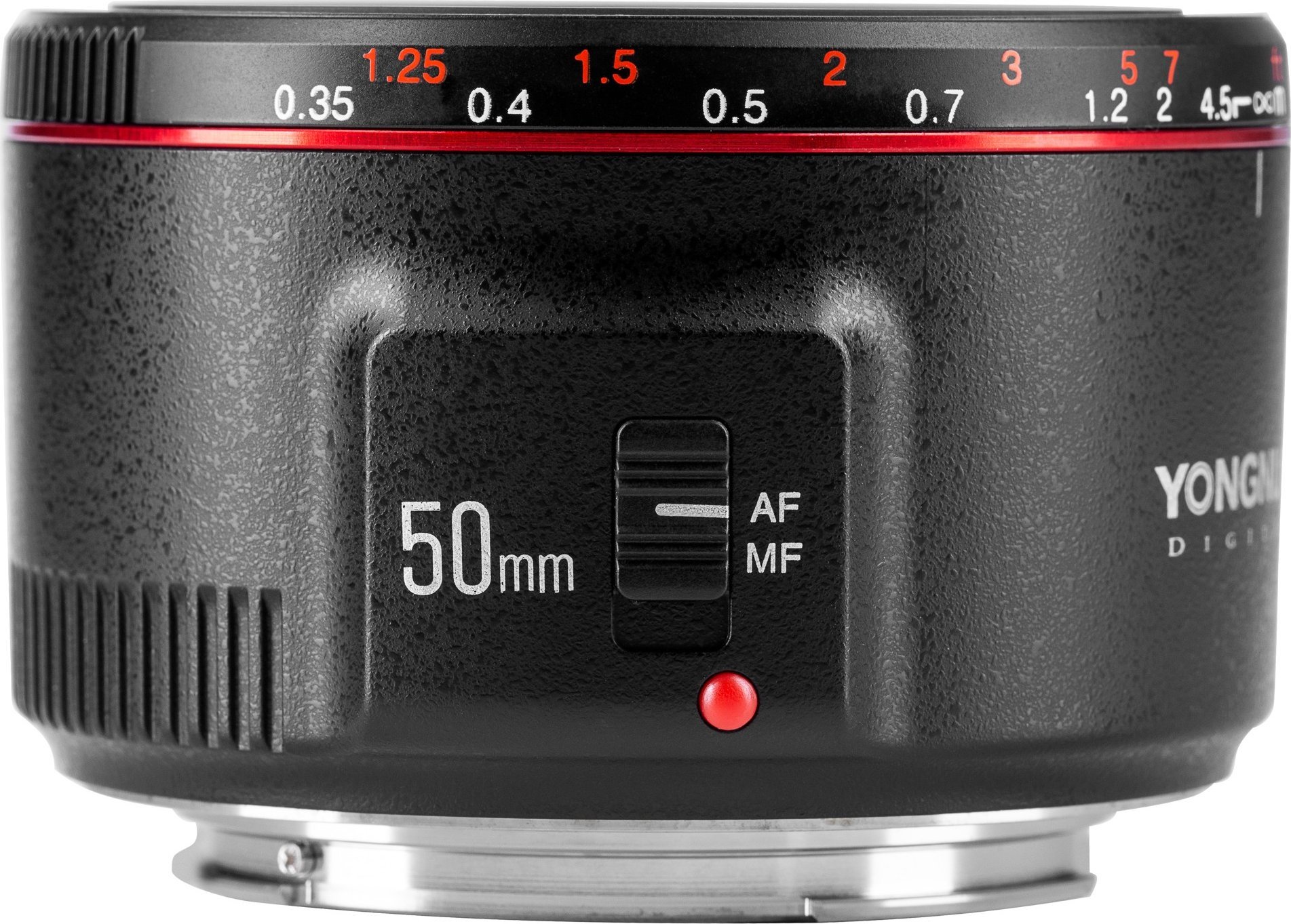 Objektiv fotografik Yongnuo YN 50mm F1.8 II për Canon EF, hapje f/1.8, autofokus, i zi