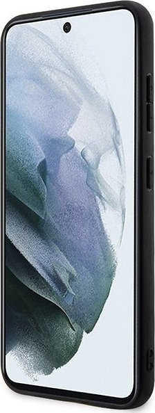 Mbulesë telefoni BMW BMHCS23M22RDPK, për Samsung Galaxy S23 Plus, hardcase, lëkurë teksturë me shirit, e zezë