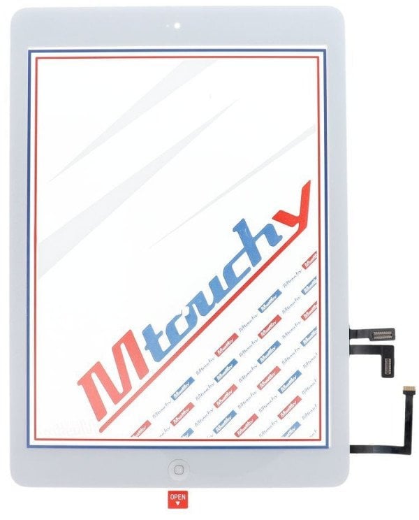 Set riparimi Musttby për iPad Air 1, ekran me prekje, buton Home, i bardhë