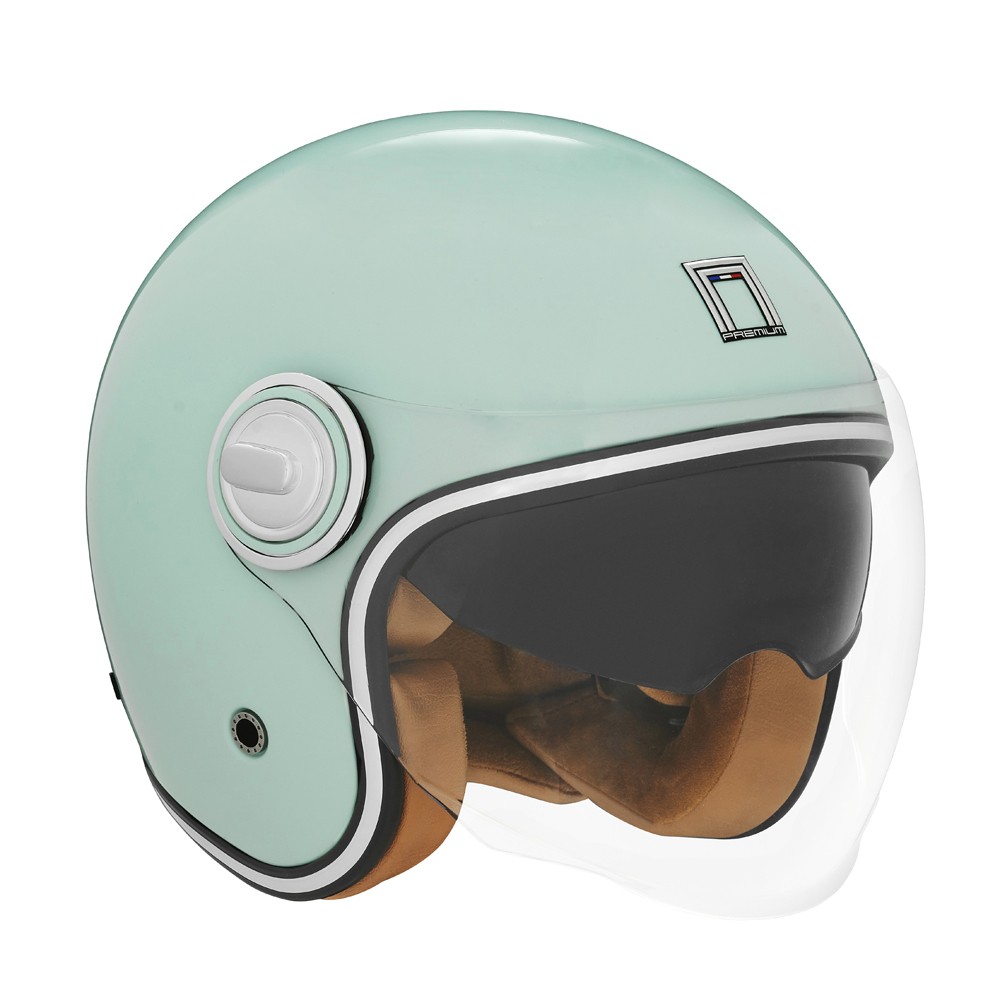 Helmetë moto Nox Premium Heritage, polikarbonat, vizor kundër gërvishtjeve, e zezë